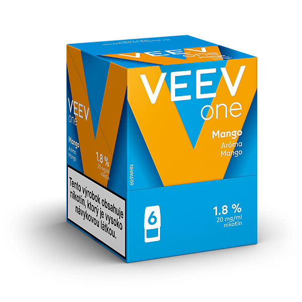 VEEV ONE NÁPLNĚ MANGO (kartón)  