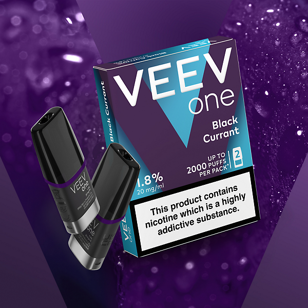 VEEV One Blackcurrant 2 pods pack   VEEV One Blackcurrant 2 pods pack