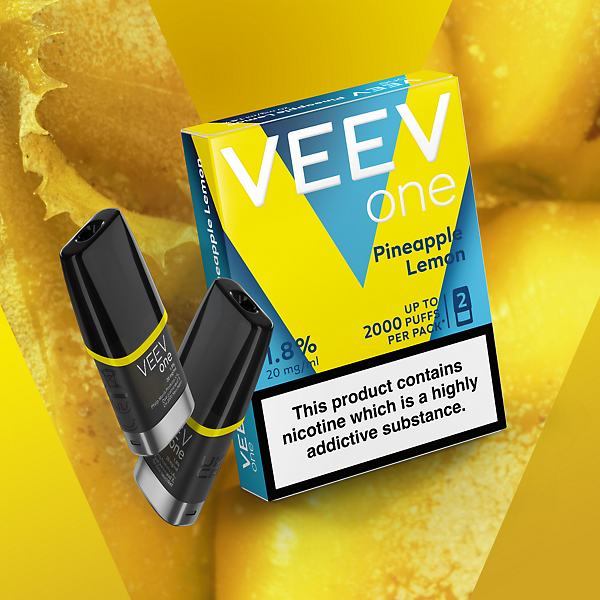 VEEV One Pineapple Lemon 2 pods pack   VEEV One Pineapple Lemon 2 pods pack