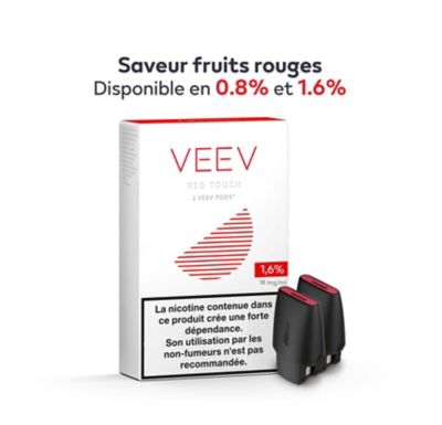 VEEV RED TOUCH 1.60% - 2 PODS PACK (RED MIX)