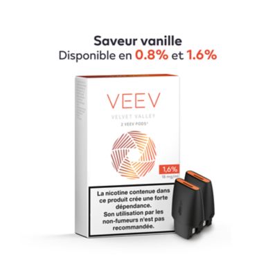 VEEV Velvet Valley 1.6% 2 recharges paquet (VELVET VALLEY)