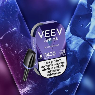 VEEV inPRIME Blue Raspberry 1 pod pack  