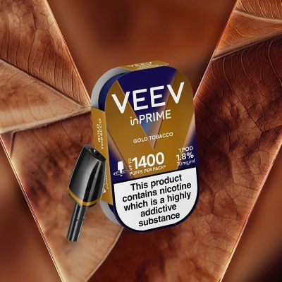 VEEV inPRIME Gold Tobacco 1 pod pack  