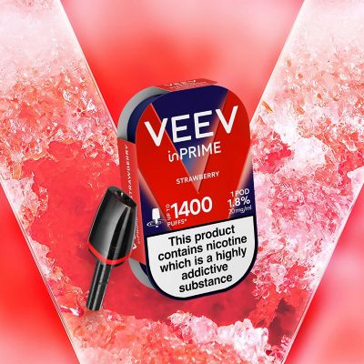 VEEV inPRIME Strawberry 1 pod pack  