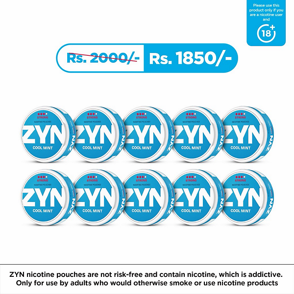 ZYN 10-can Bundle Cool Mint Strong (11mg)  