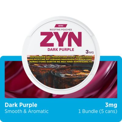 ZYN DARK PURPLE MINI 3MG CAN BUNDLE