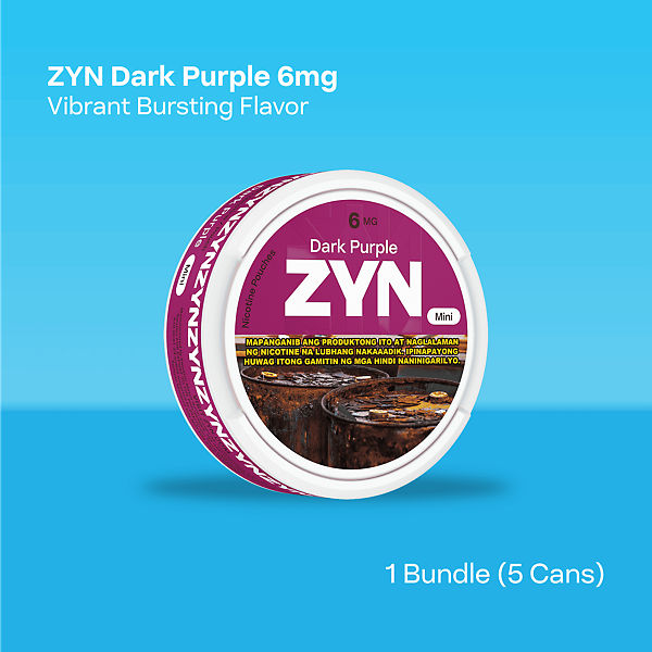 ZYN DARK PURPLE MINI 6MG BUNDLE   ZYN DARK PURPLE MINI 6MG BUNDLE