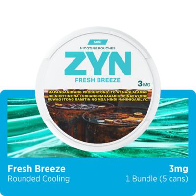 ZYN FRESH BREEZE MINI 3MG CAN BUNDLE