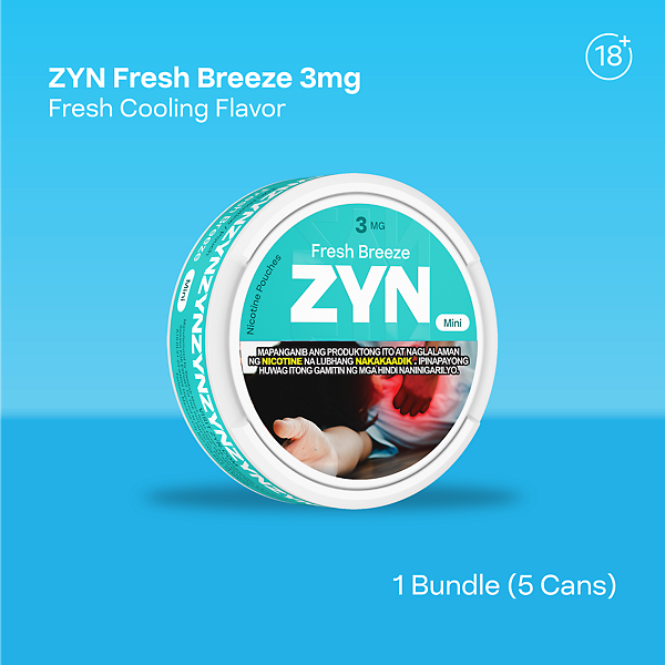 ZYN FRESH BREEZE MINI 3MG CAN BUNDLE  