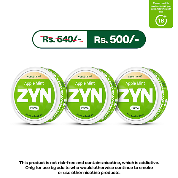 ZYN Prime Apple Mint Bundle (1.5mg)  