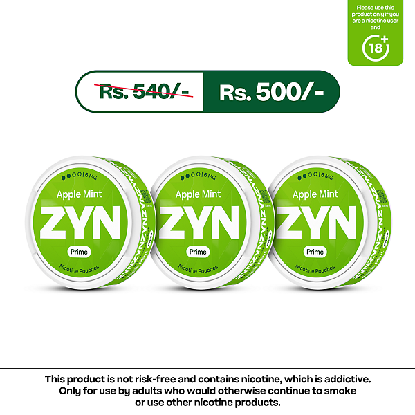ZYN Prime Apple Mint Bundle (6mg)  
