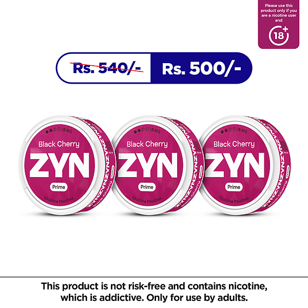 ZYN Prime Black Cherry Bundle (6mg)  