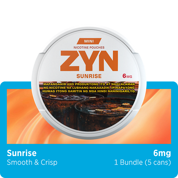 ZYN SUNRISE MINI 6MG CAN BUNDLE (ZYN SUNRISE)