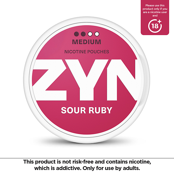 ZYN Sour Ruby Medium (6mg)  