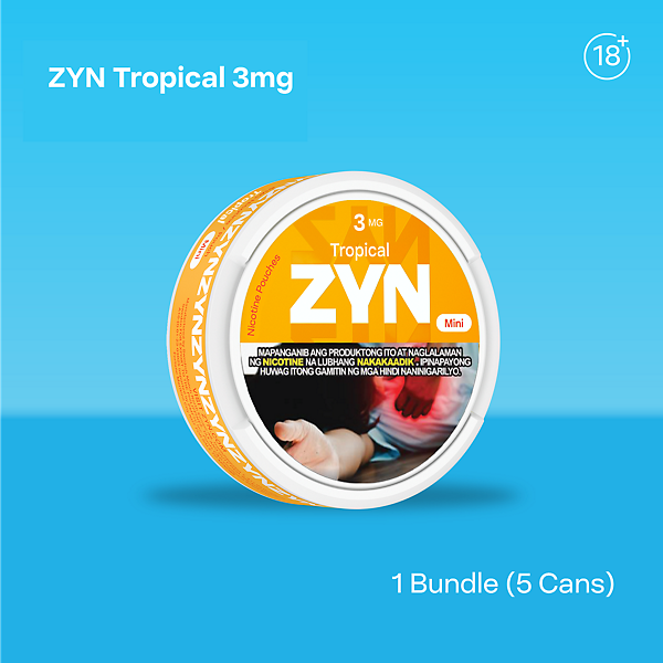 ZYN TROPICAL MINI 3MG CAN BUNDLE  