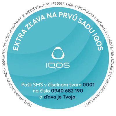 logo IQOS v modrom kolesu