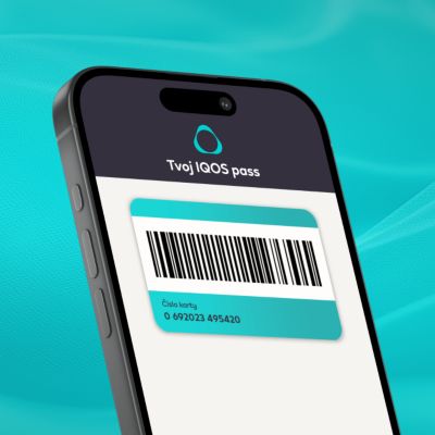 Karta IQOS PASS na mobilnej obrazovke