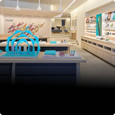 Ansicht des IQOS Stores in München