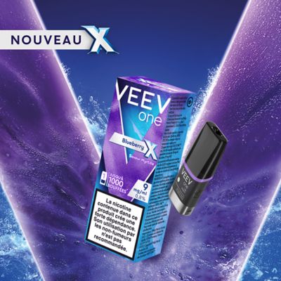 image de la saveur Myrtille X VEEV ONE en 9mg/ml sur son fond de saveur
