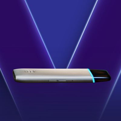 Appareil VEEV ONE grise sur fond bleu