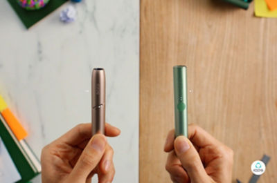 A picture of two different device - IQOS ORIGINALS DUO and IQOS ILUMA