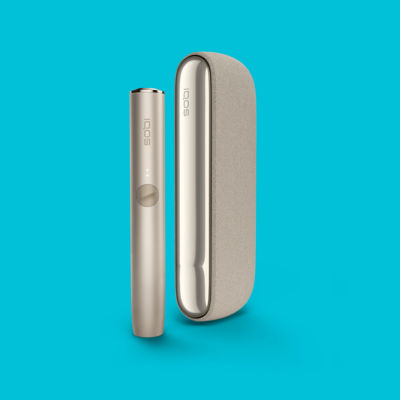 A brilliant gold IQOS charger