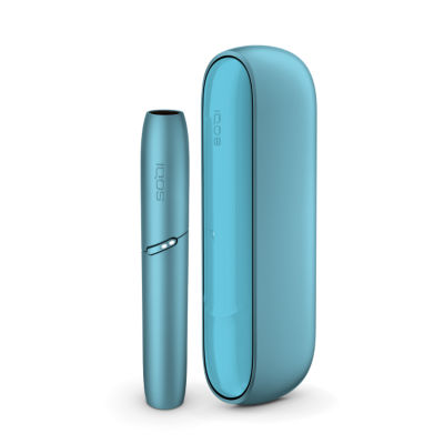 IQOS ORIGINALS DUO Tabakerhitzer, Holder und Tabakerhitzer in Farbe Turquoise.