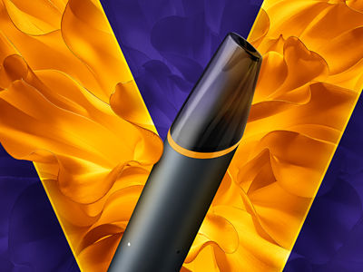 Vape VEEV NOW ULTRA con fondo dorado del logo VEEV