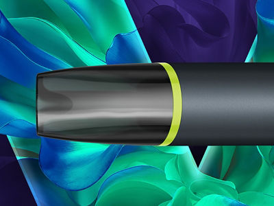 Vape VEEV NOW ULTRA con fondo verde y azúl del logo VEEV