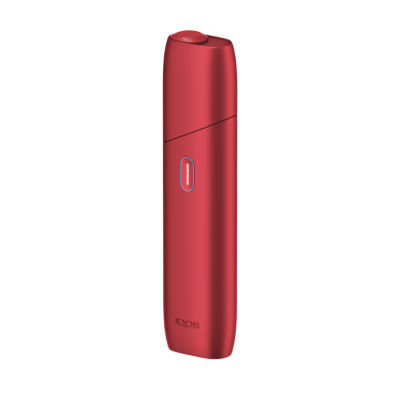 Neues IQOS ORIGINALS ONE Tabakerhitzer in Farbe Scarlet.